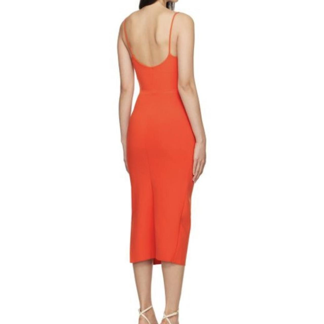 Size 8 Jessi  midi dress with side slit.