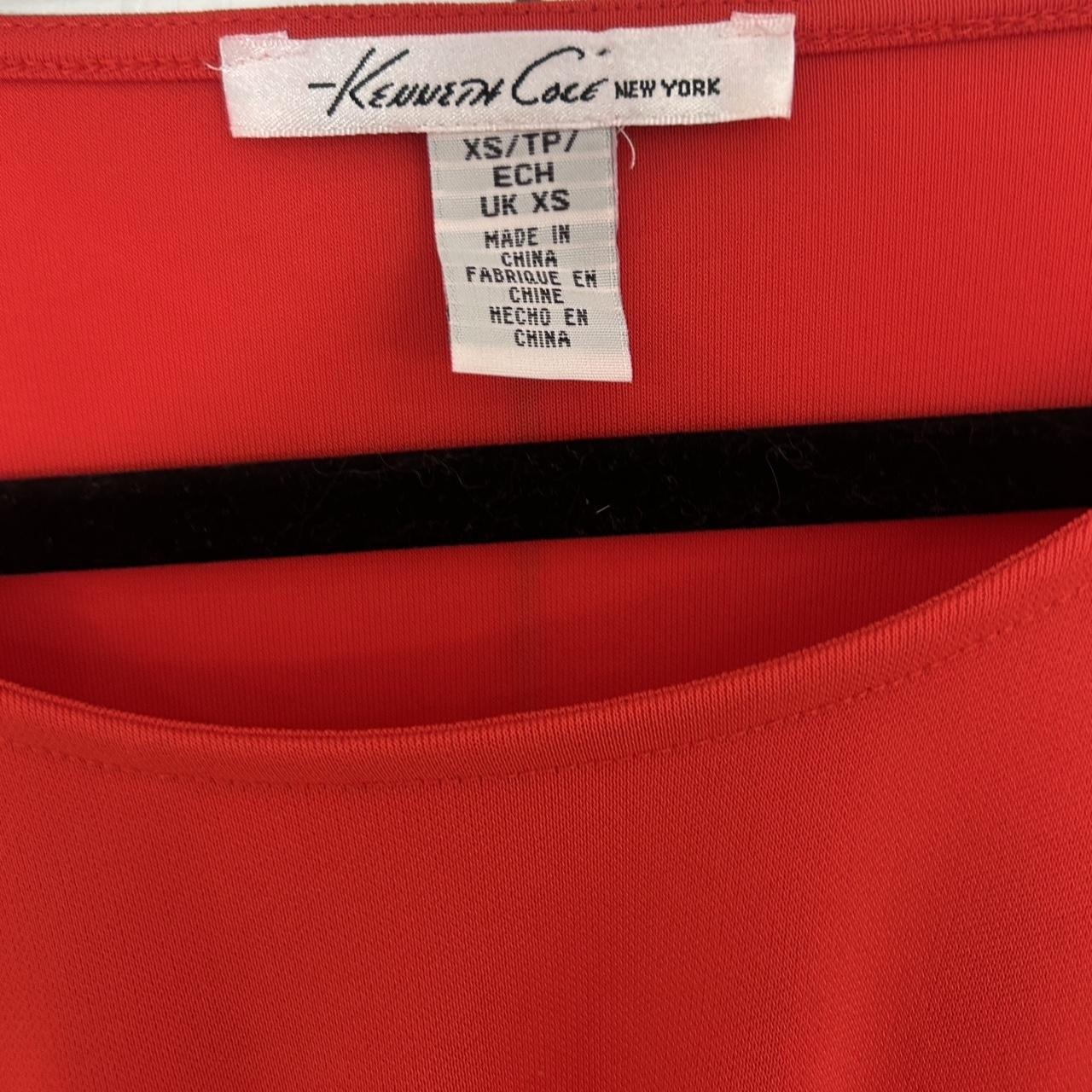 Size XS Red and purple colour block  batwing dress 