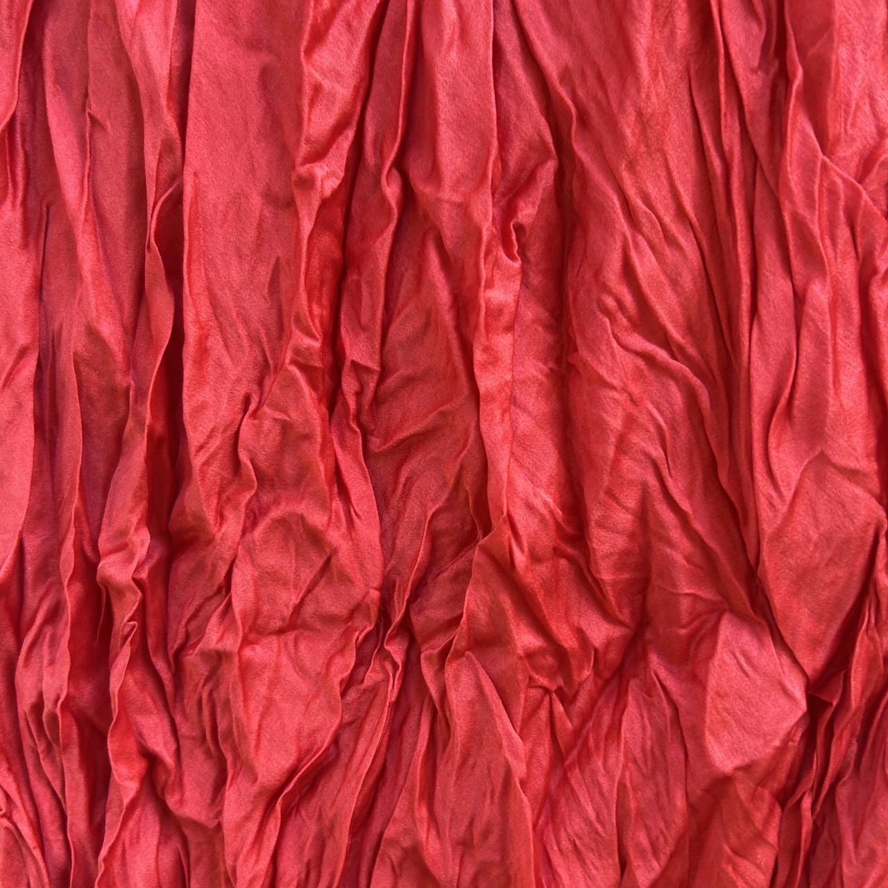 Size L (AU 12) Red Silk maxi slip dress with spaghetti straps. 