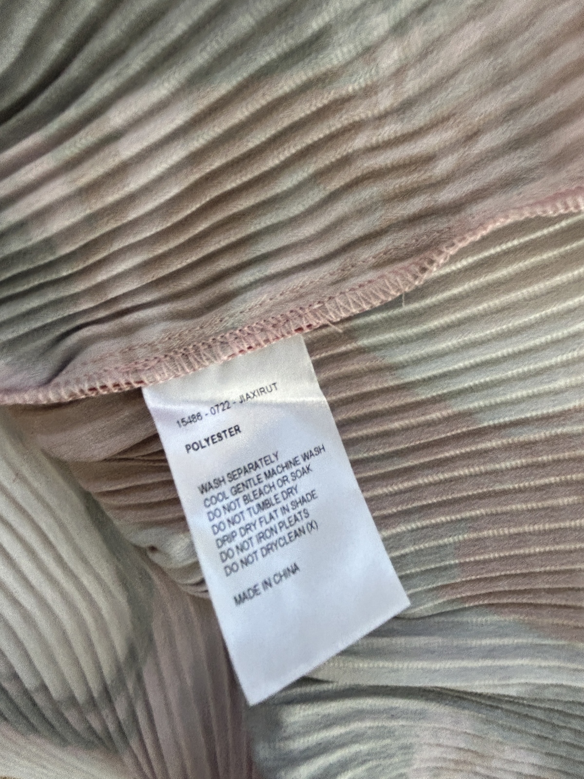 size 14 Journey Again pink marble plisse midi dress 