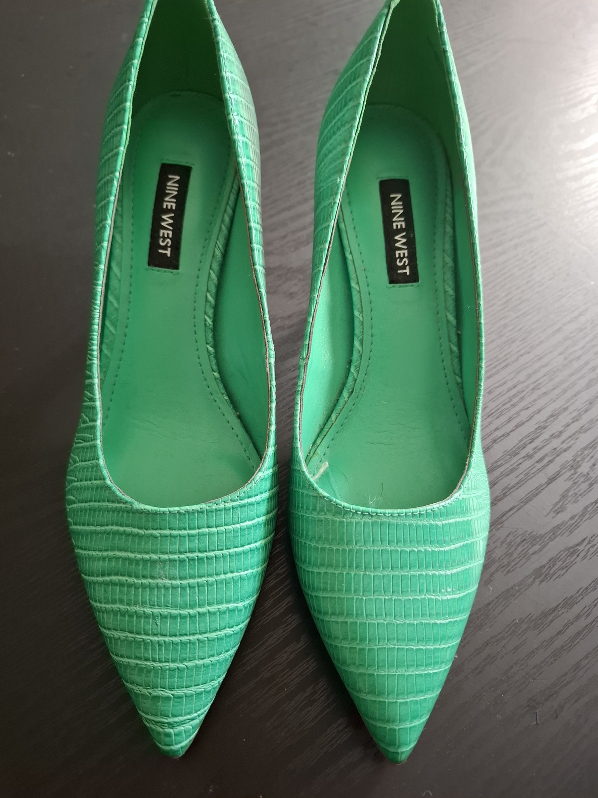 green Mailian Pumps size 6