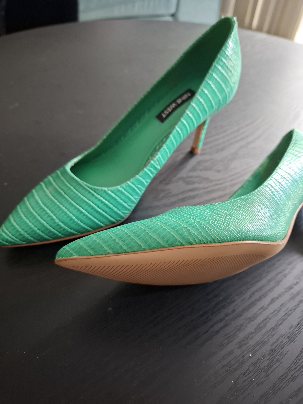 green Mailian Pumps size 6