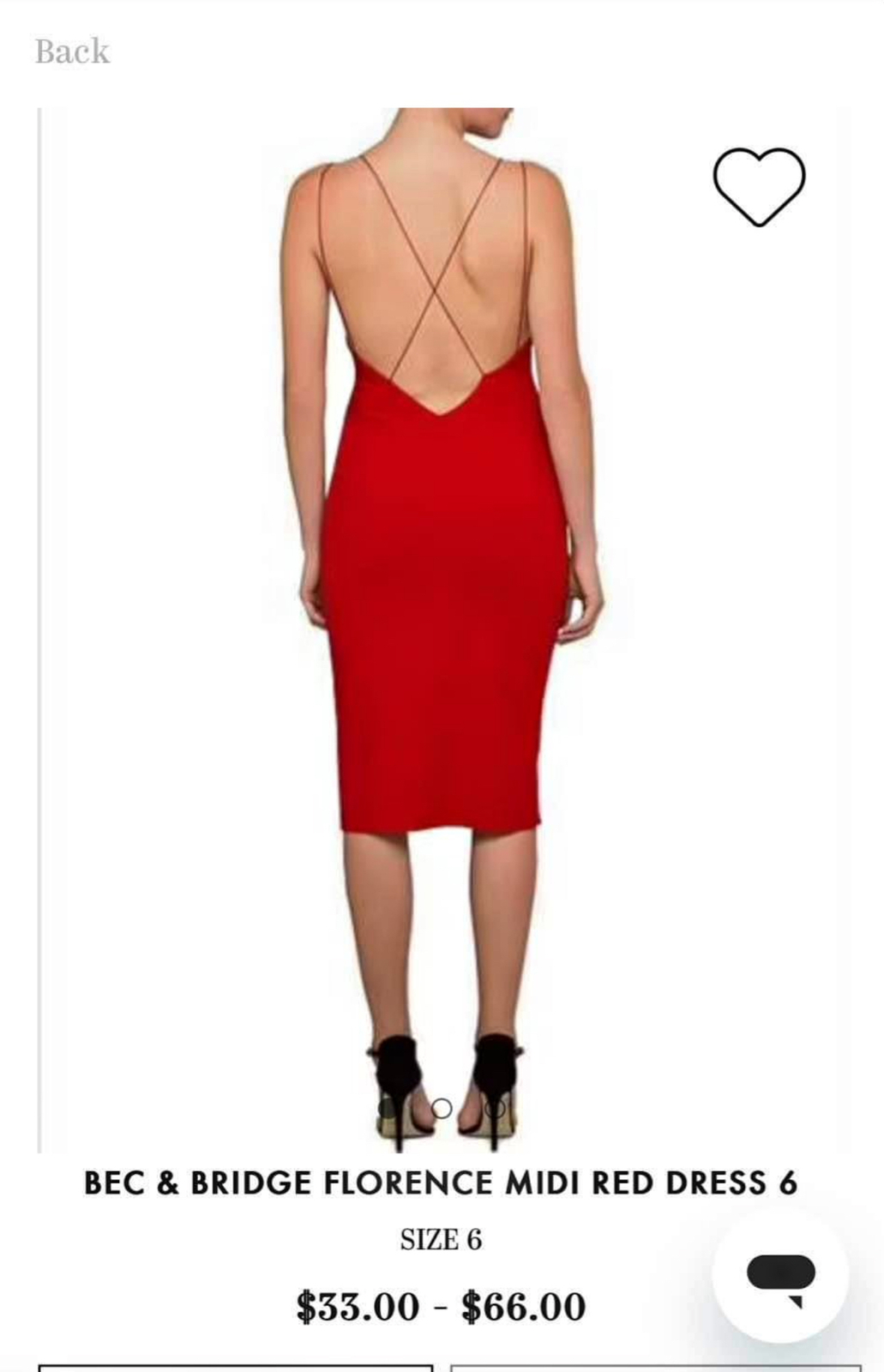 Florence Midi Dress in red