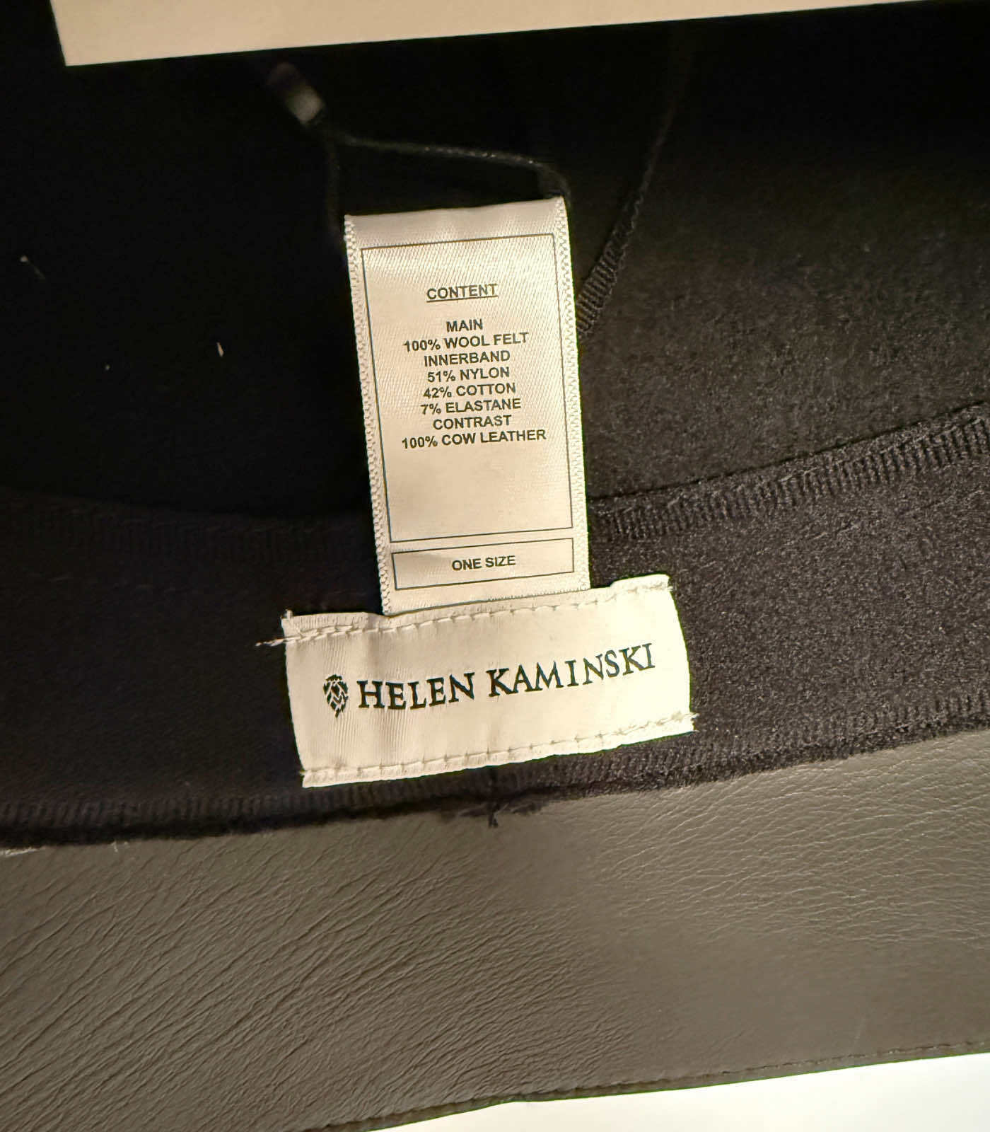 Mariko Wool Felt Cloche Hat Black