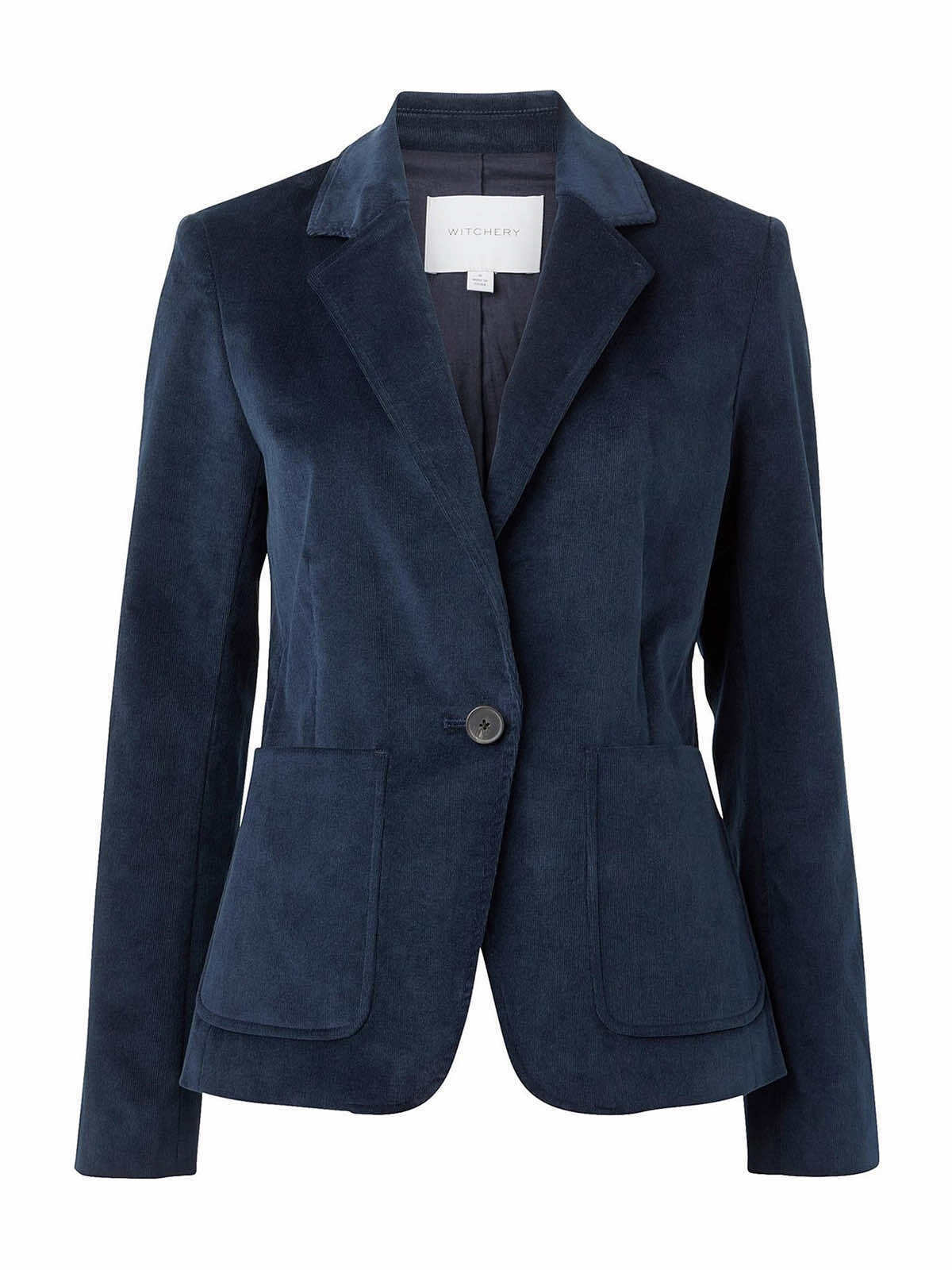 Dark Navy Corduroy Winter Blazer - Small