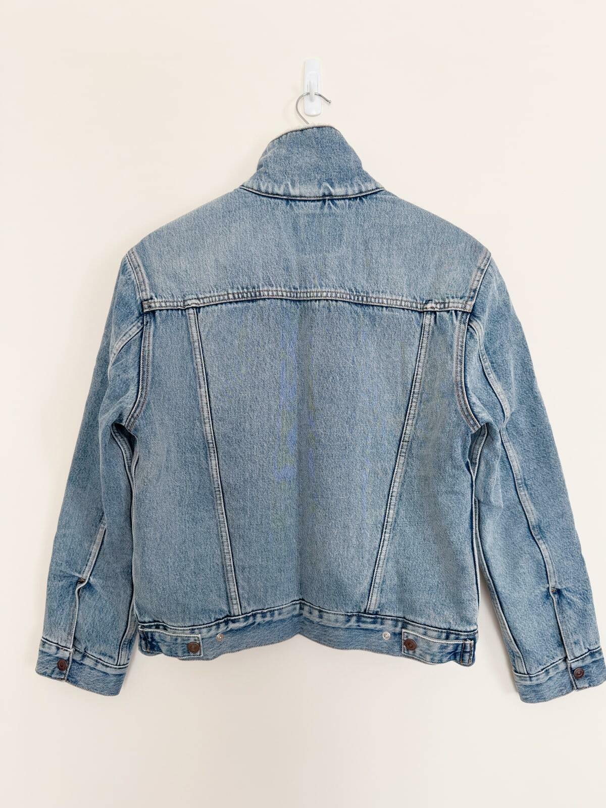  Original Sherpa Fleeced Trucker Jacket - Medium Wash Small