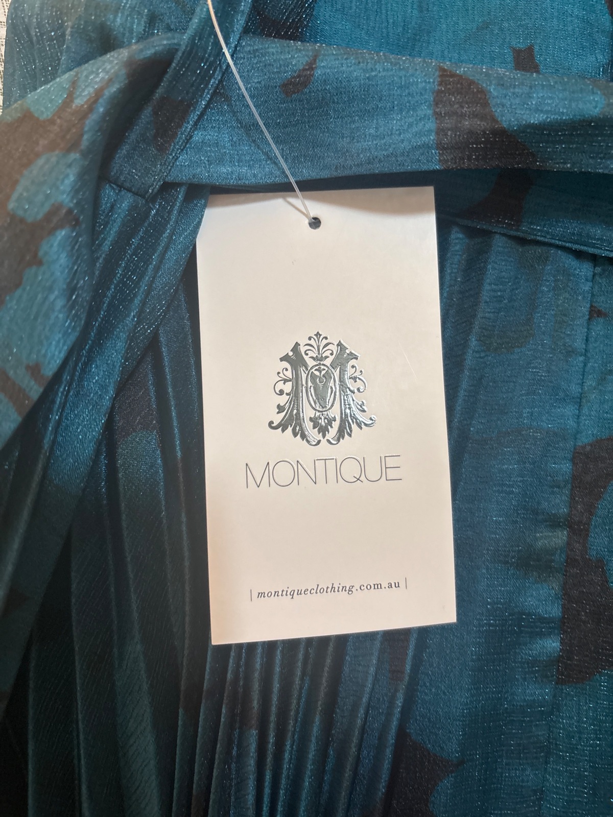 Eden Petrol Floral Printed Dress