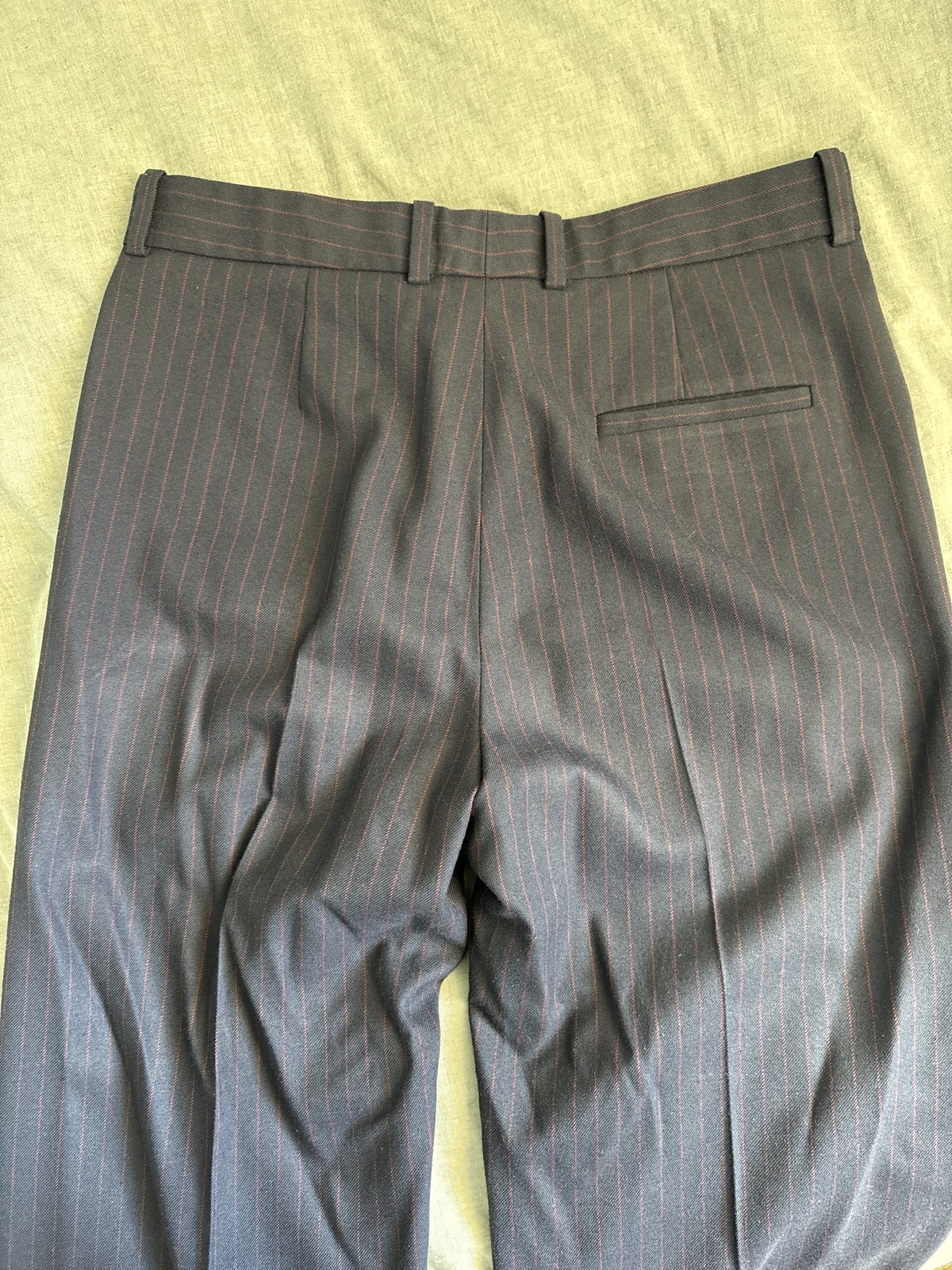 Pidaia pinstriped twill straight-leg pants