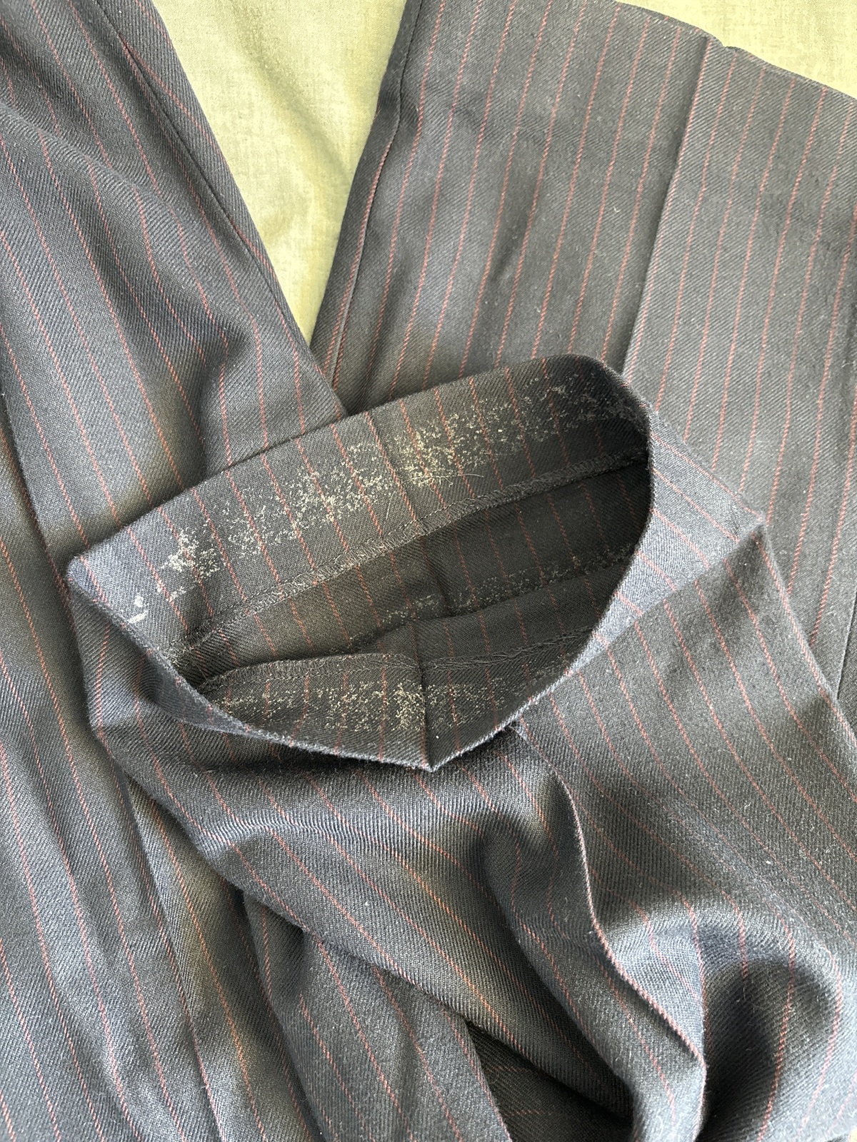 Pidaia pinstriped twill straight-leg pants