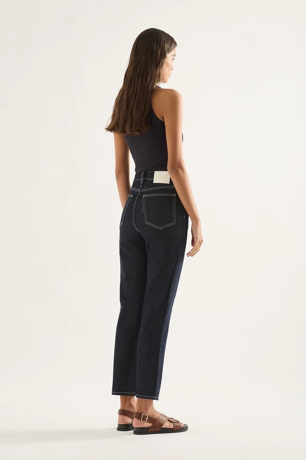 Zoe Crop Jeans in Rinse by Outland Denim