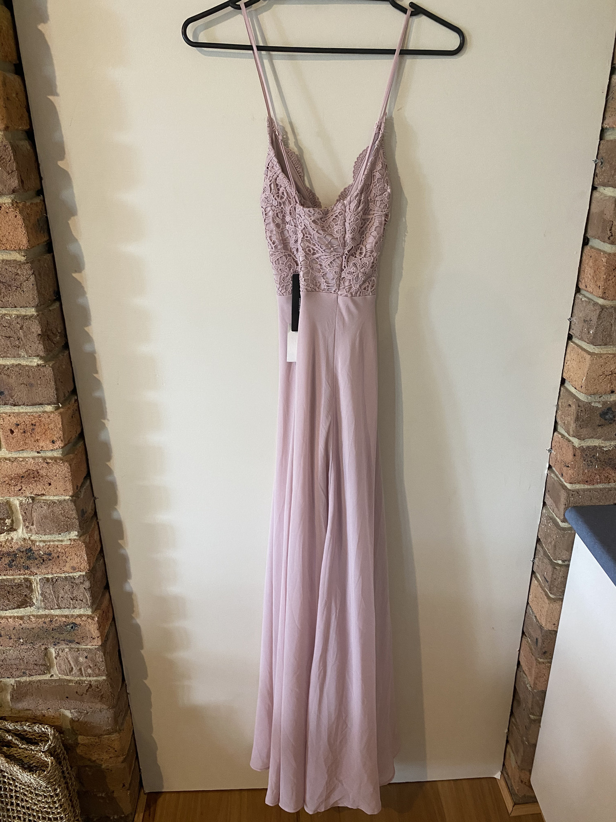 Madalyn Dusty Lavender Lace Maxi Dress