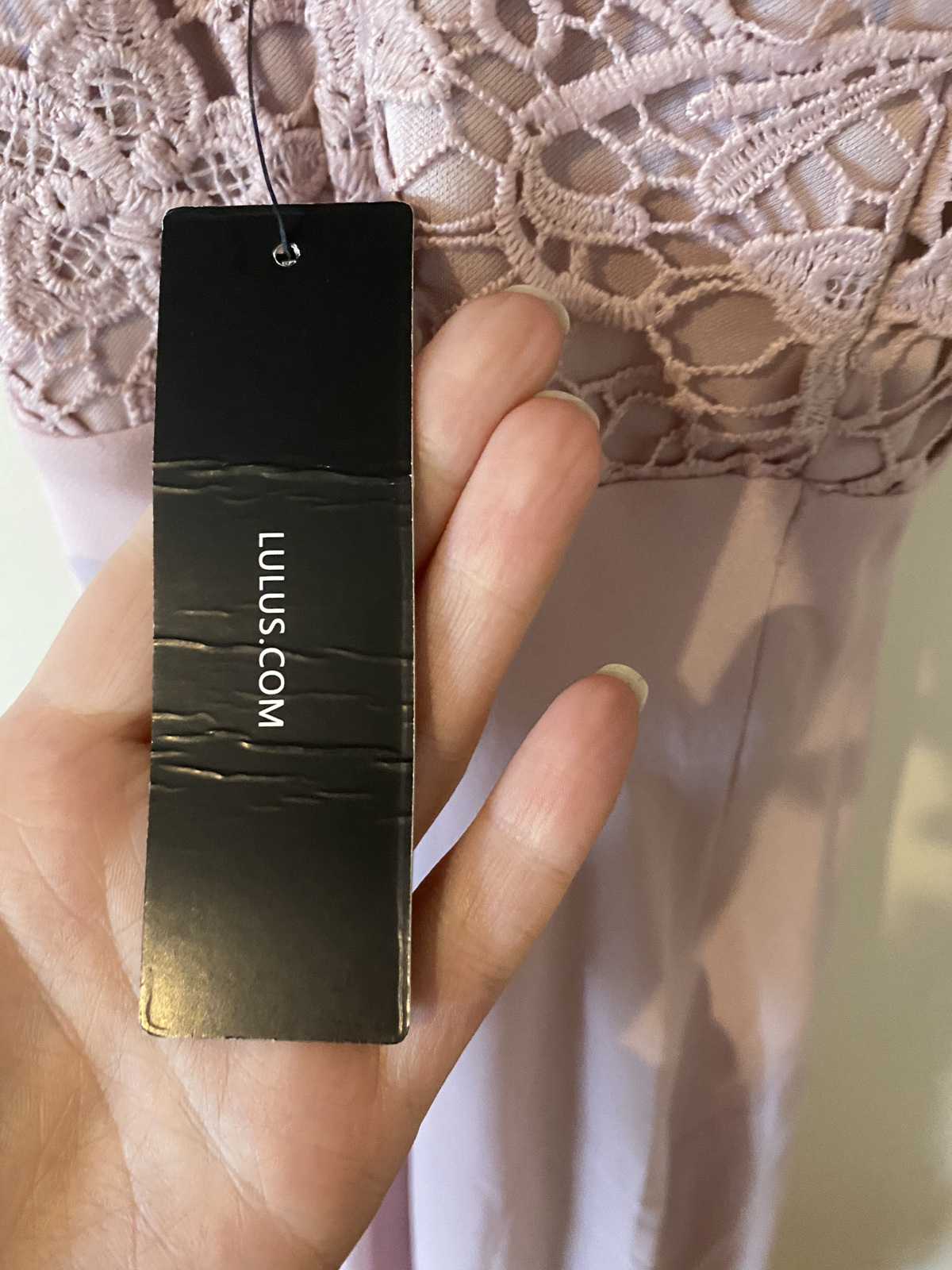 Madalyn Dusty Lavender Lace Maxi Dress