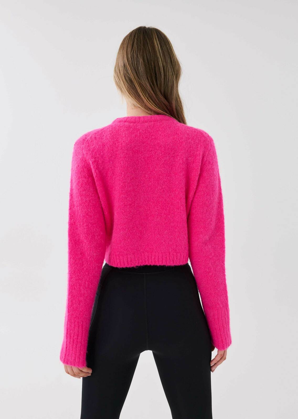 DONDI KNIT SWEAT IN PINK GLO