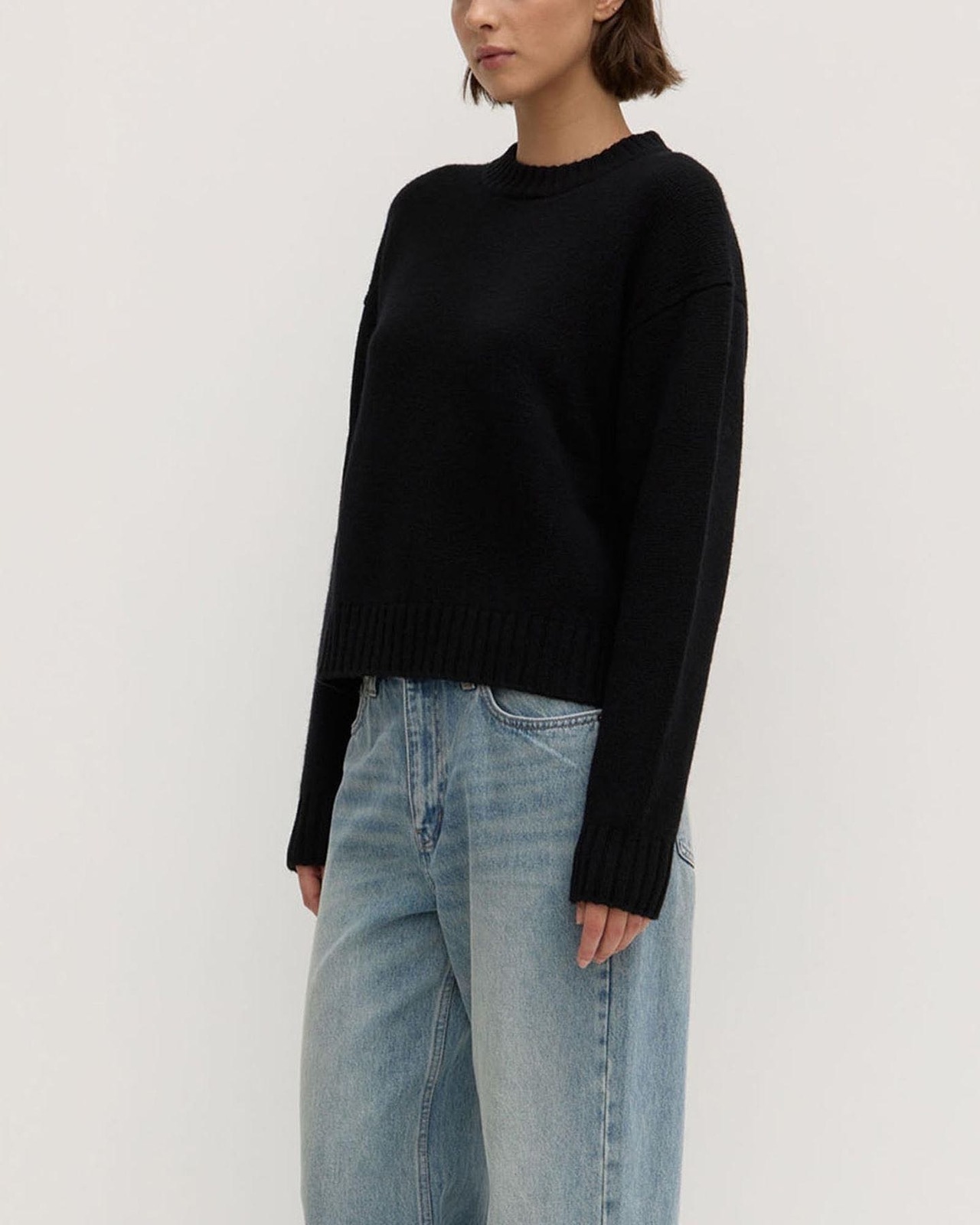 Beau Merino Wool Knit in Black