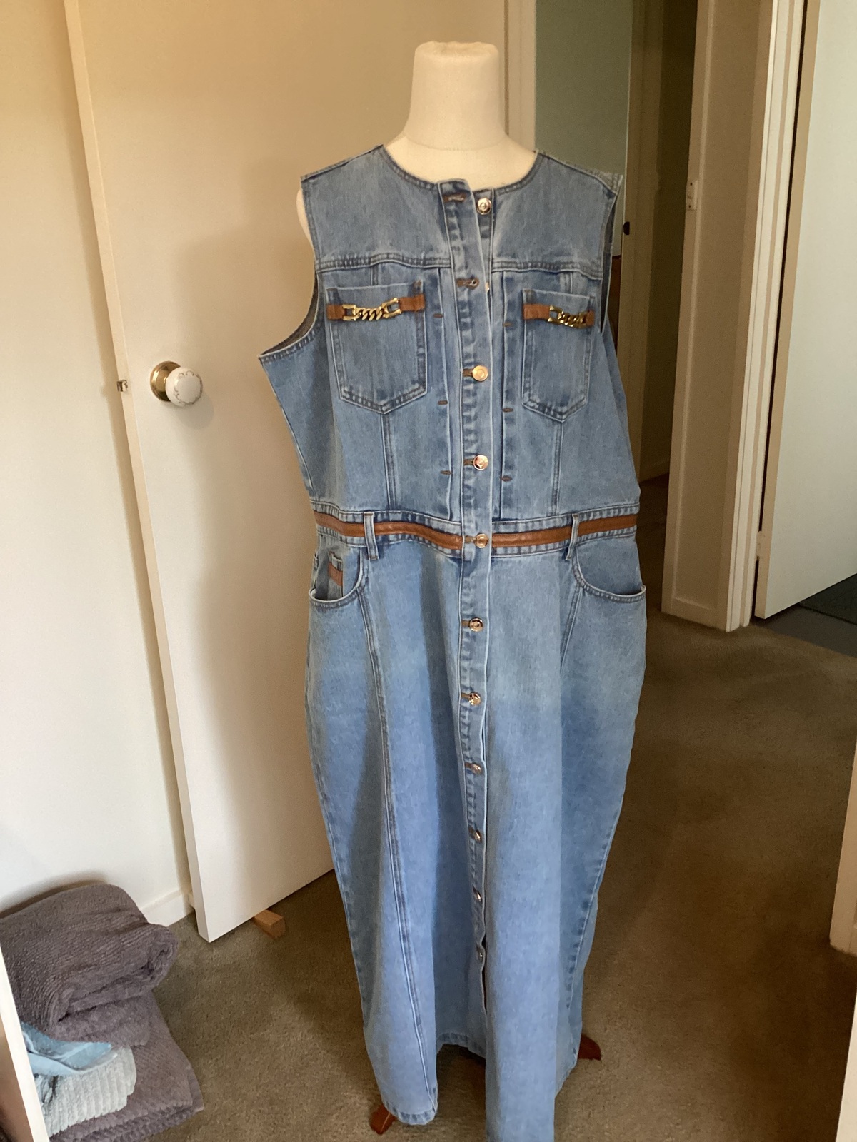 Denim Sleeveless Dress
