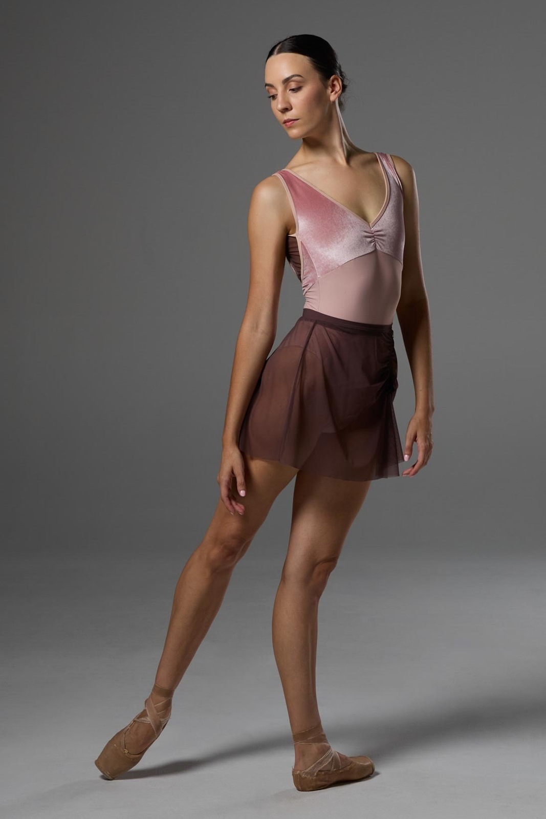BODILE Leila Leotard Camellia Bliss Nougat L/XL - AirRobe