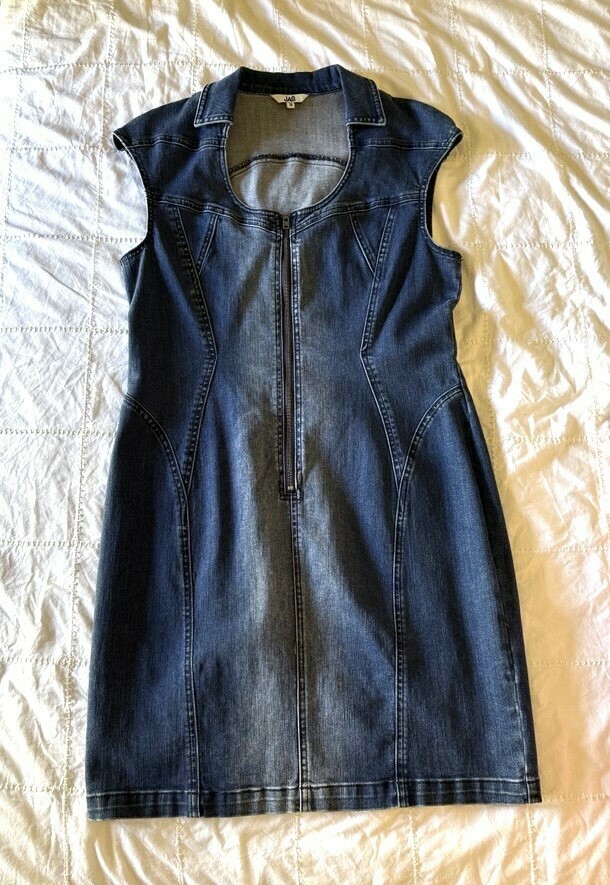 Vintage Body Con Denim Dress
