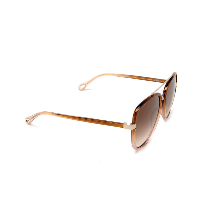 CH0129S - Aviator Sunglasses - Brown Gold - New