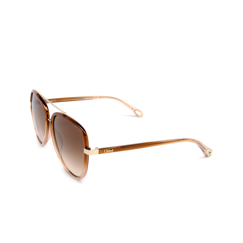 CH0129S - Aviator Sunglasses - Brown Gold - New
