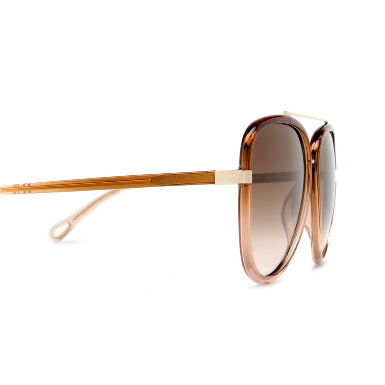 CH0129S - Aviator Sunglasses - Brown Gold - New