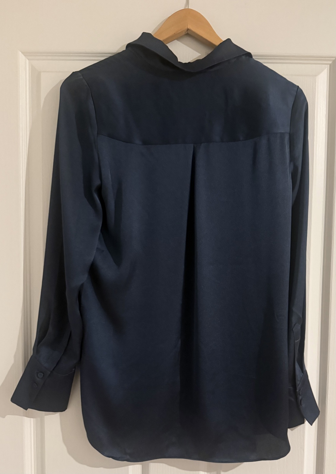 Long Sleeve Blouse - Navy (Blue)