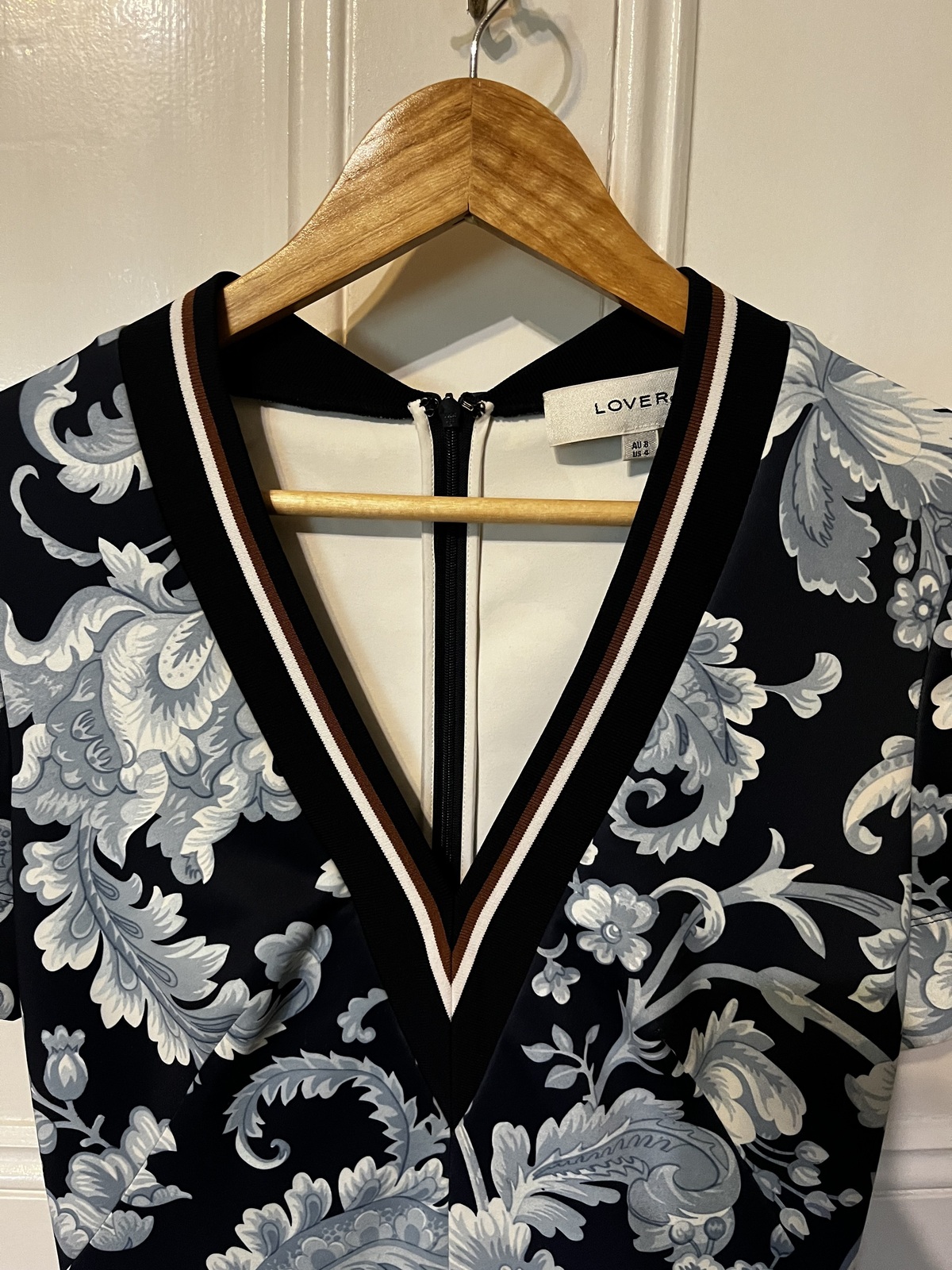  floral print V neck mini dress