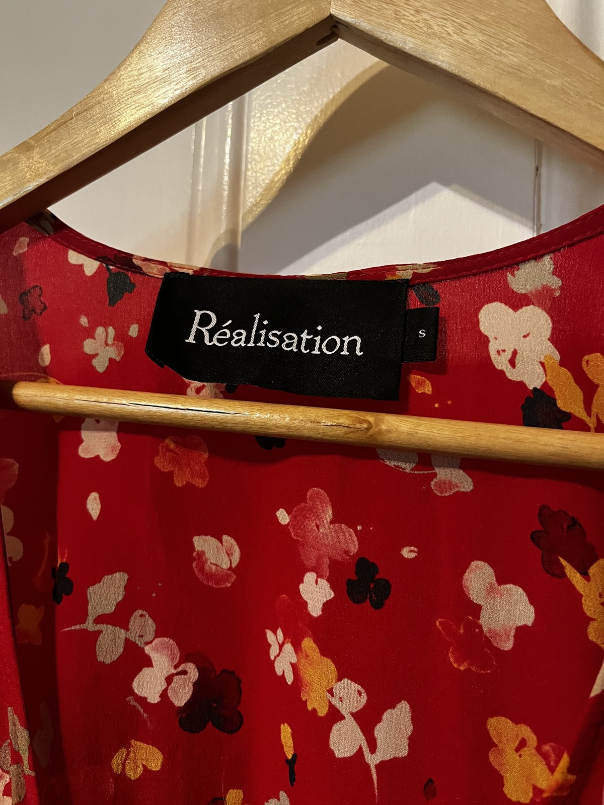  The Teale Rouge Fleur floral midi wrap dress