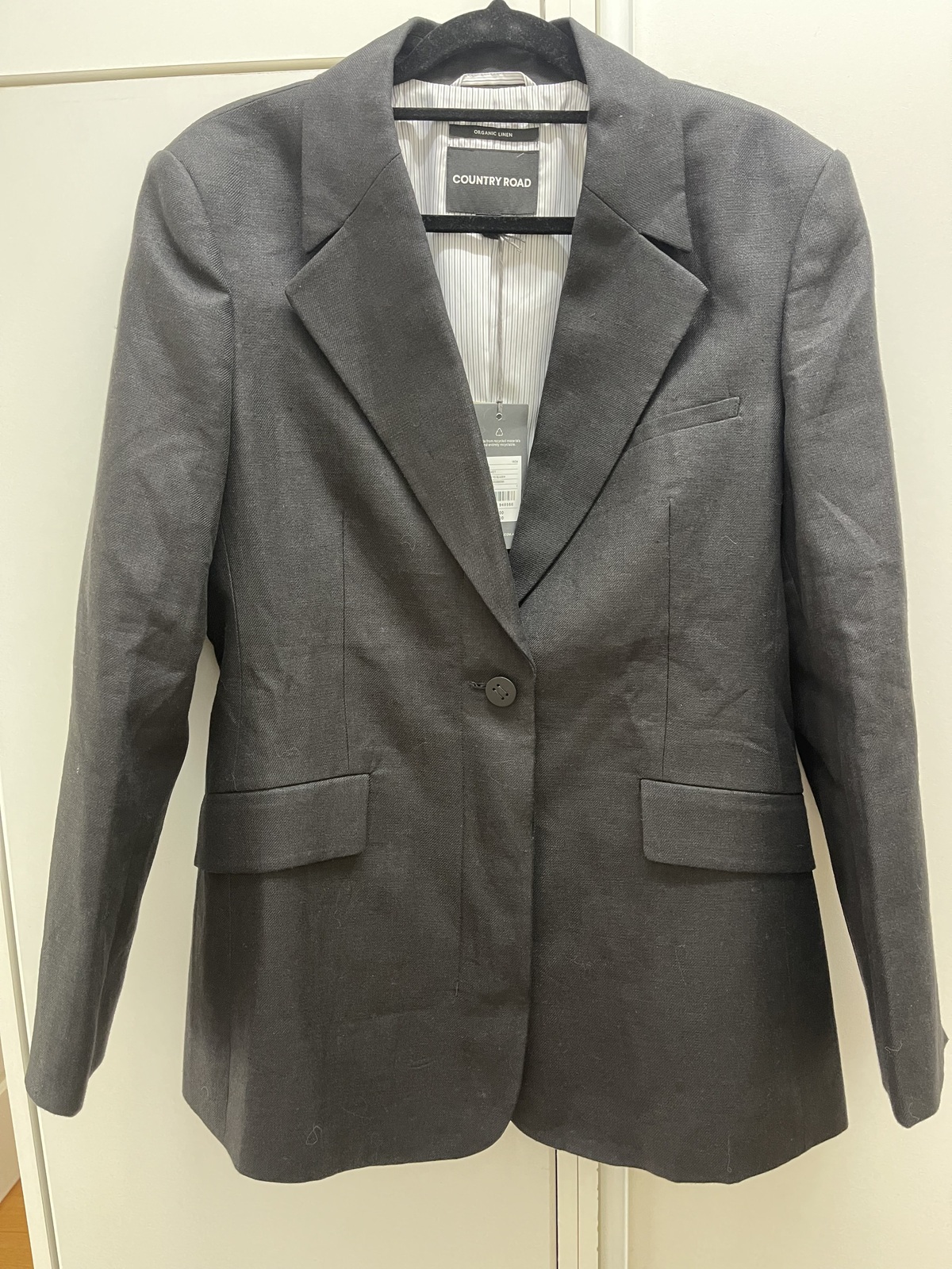 Organically grown Linen Yarn Dyed Blazer