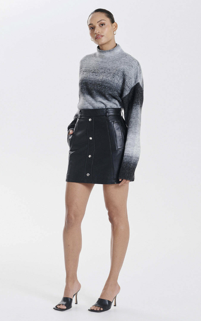 Blair Leather Mini Skirt