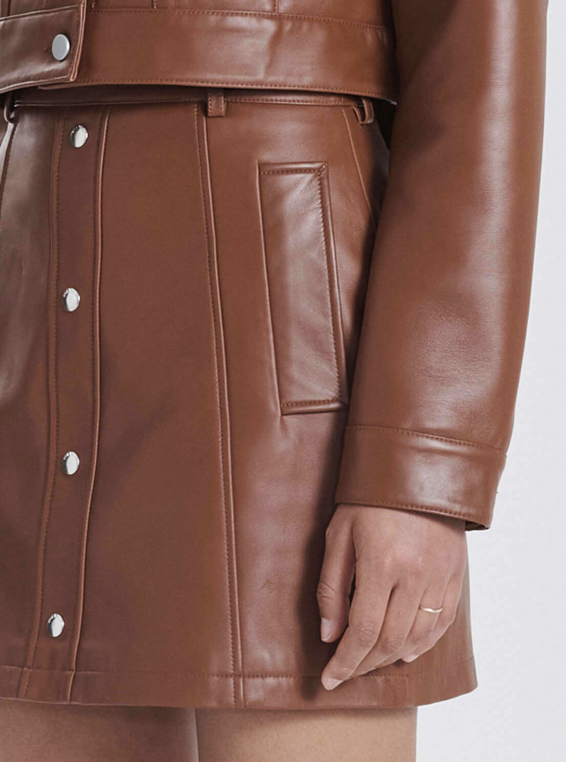 Blair Leather Mini Skirt