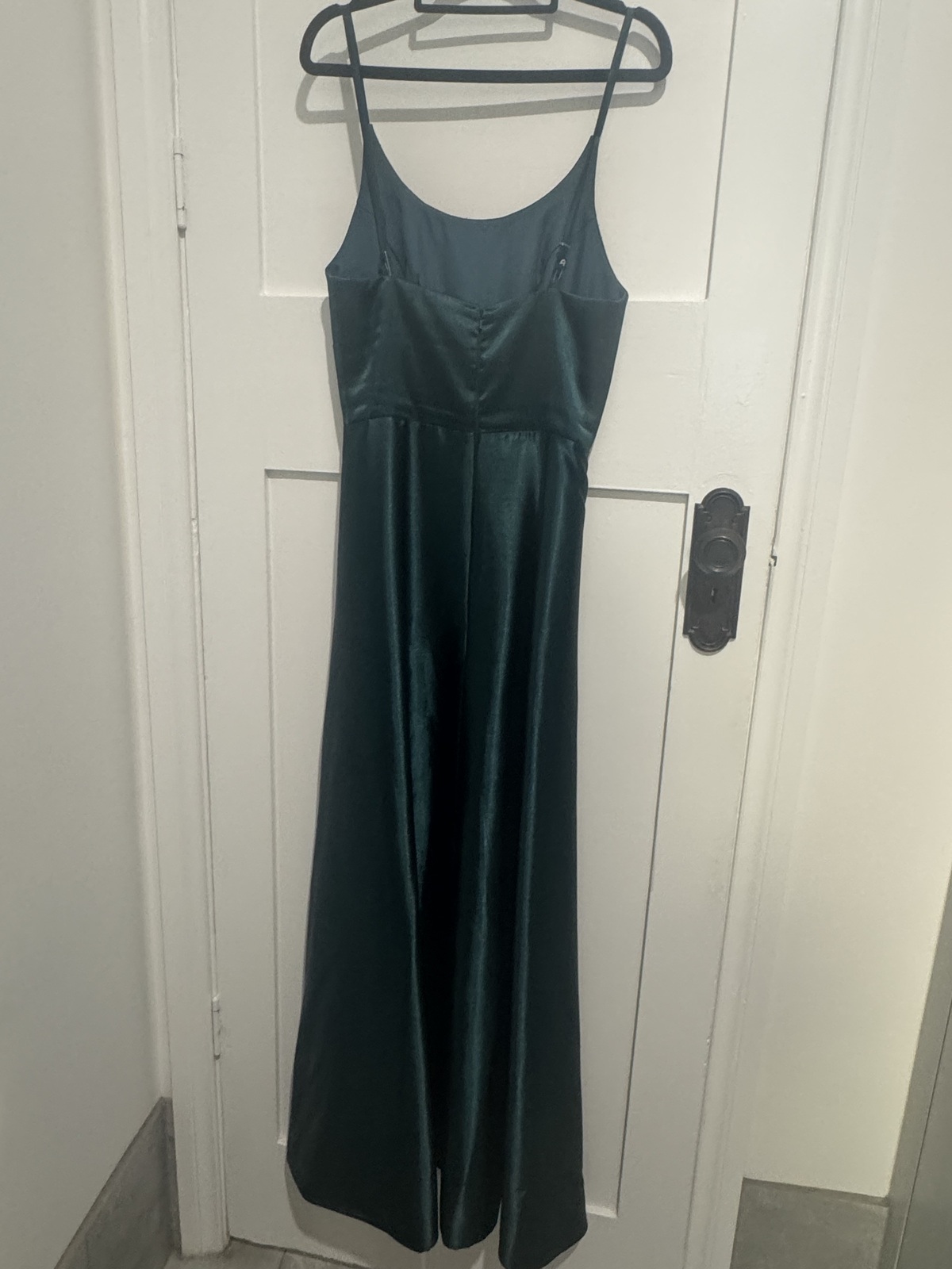 Emerald Green Long silk gown