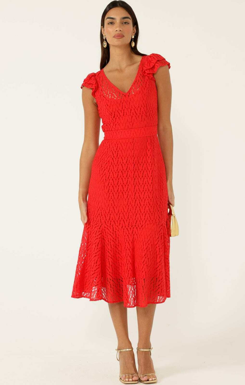 SIENNA SUNSET DRESS IN RED