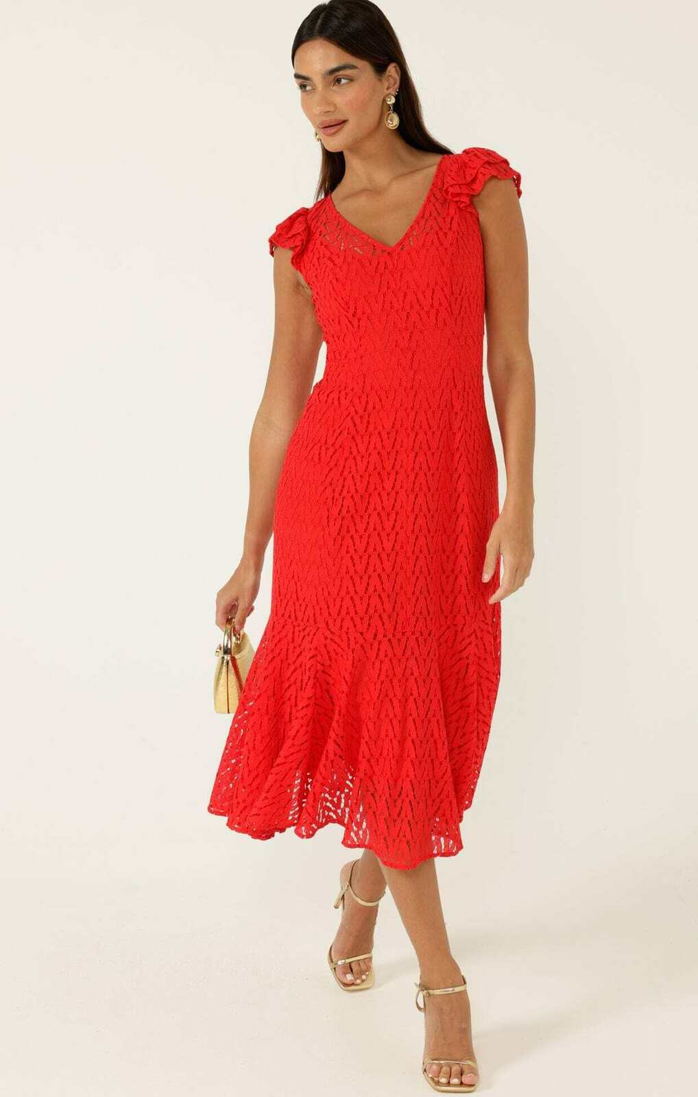 SIENNA SUNSET DRESS IN RED