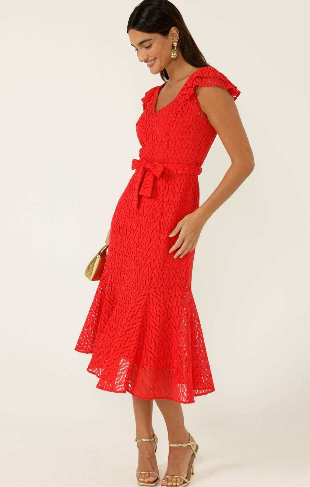 SIENNA SUNSET DRESS IN RED