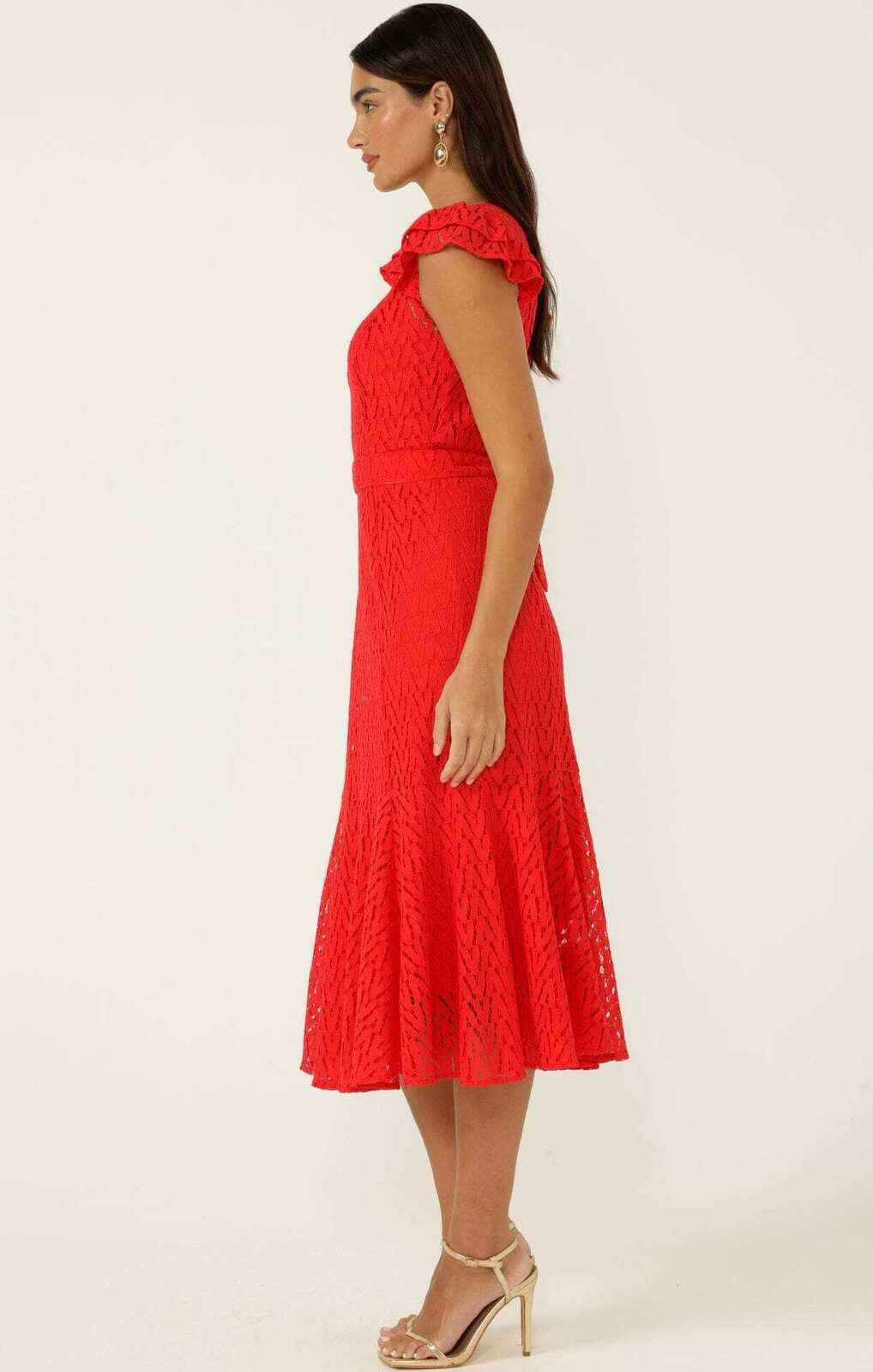 SIENNA SUNSET DRESS IN RED