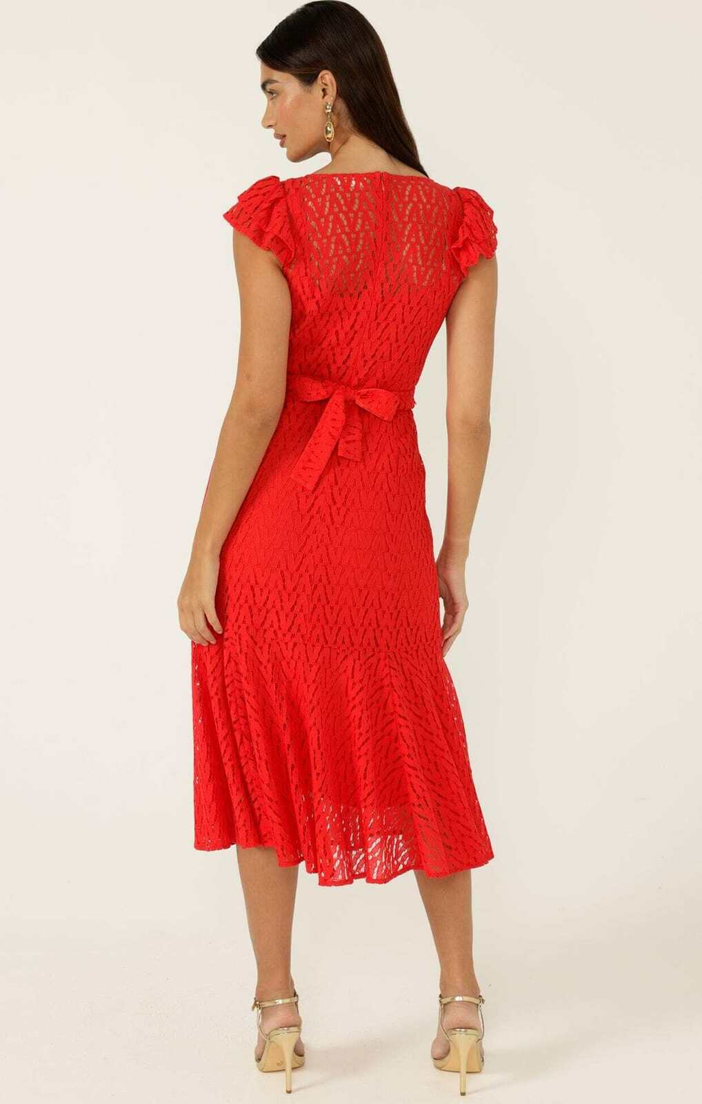 SIENNA SUNSET DRESS IN RED