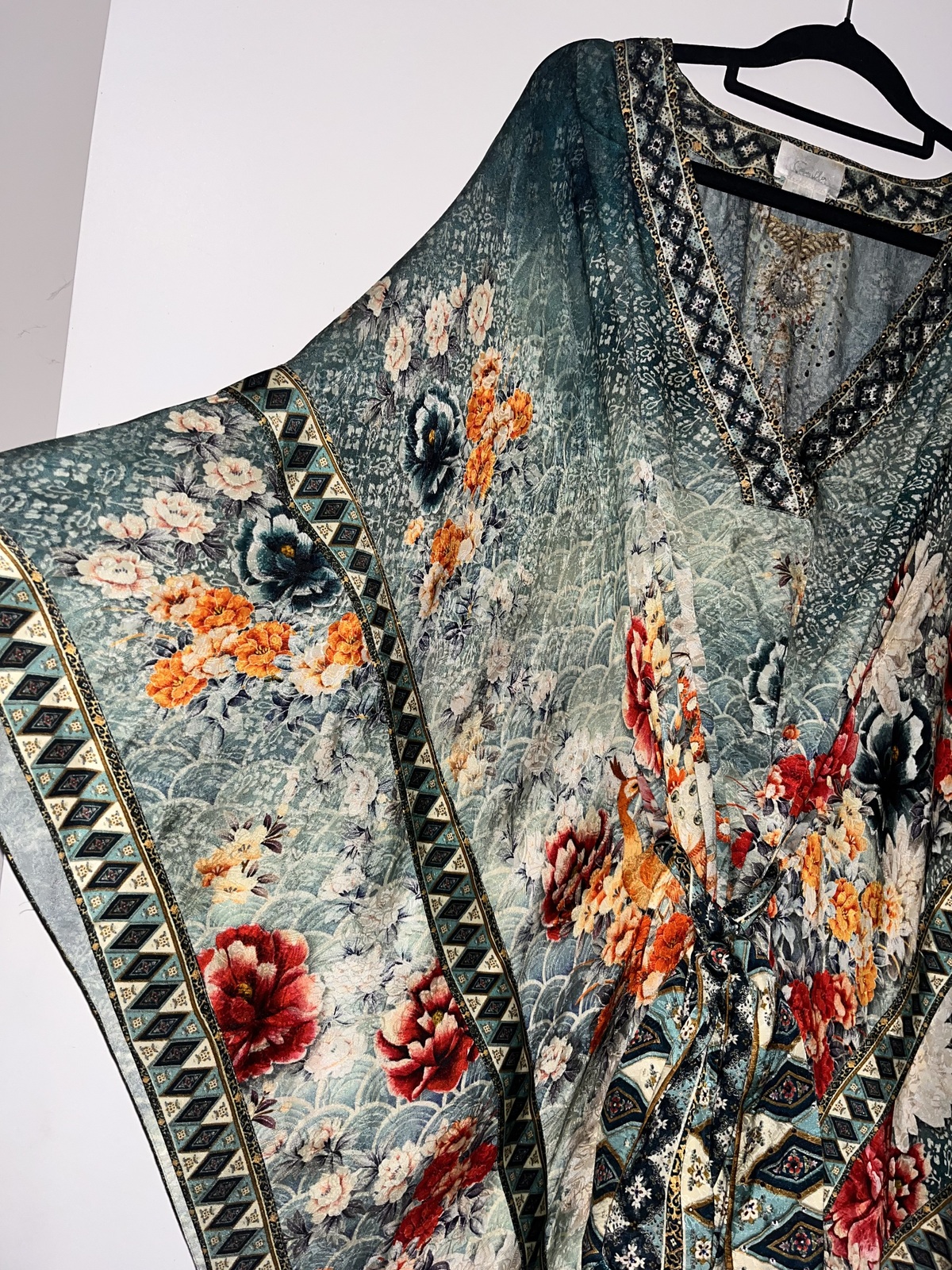 Her Heirloom kaftan with kimono sleeve. One size