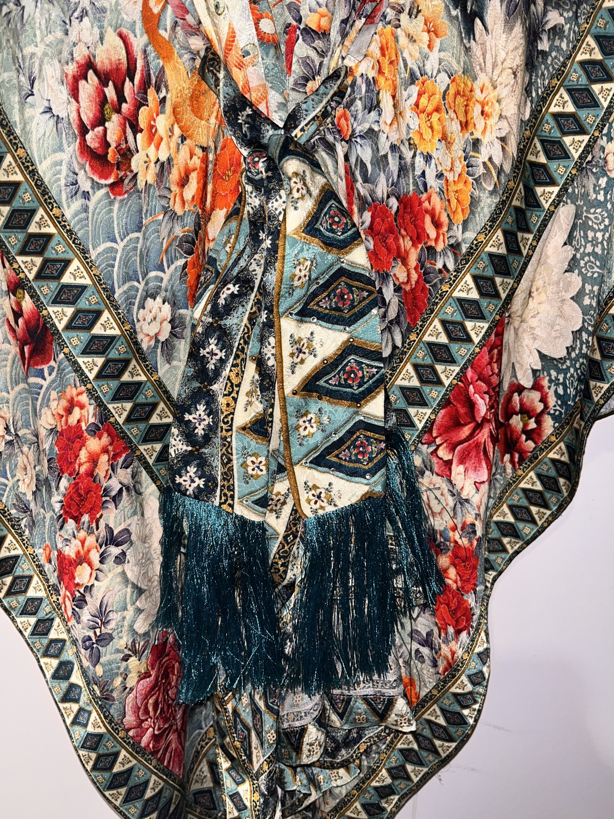 Her Heirloom kaftan with kimono sleeve. One size