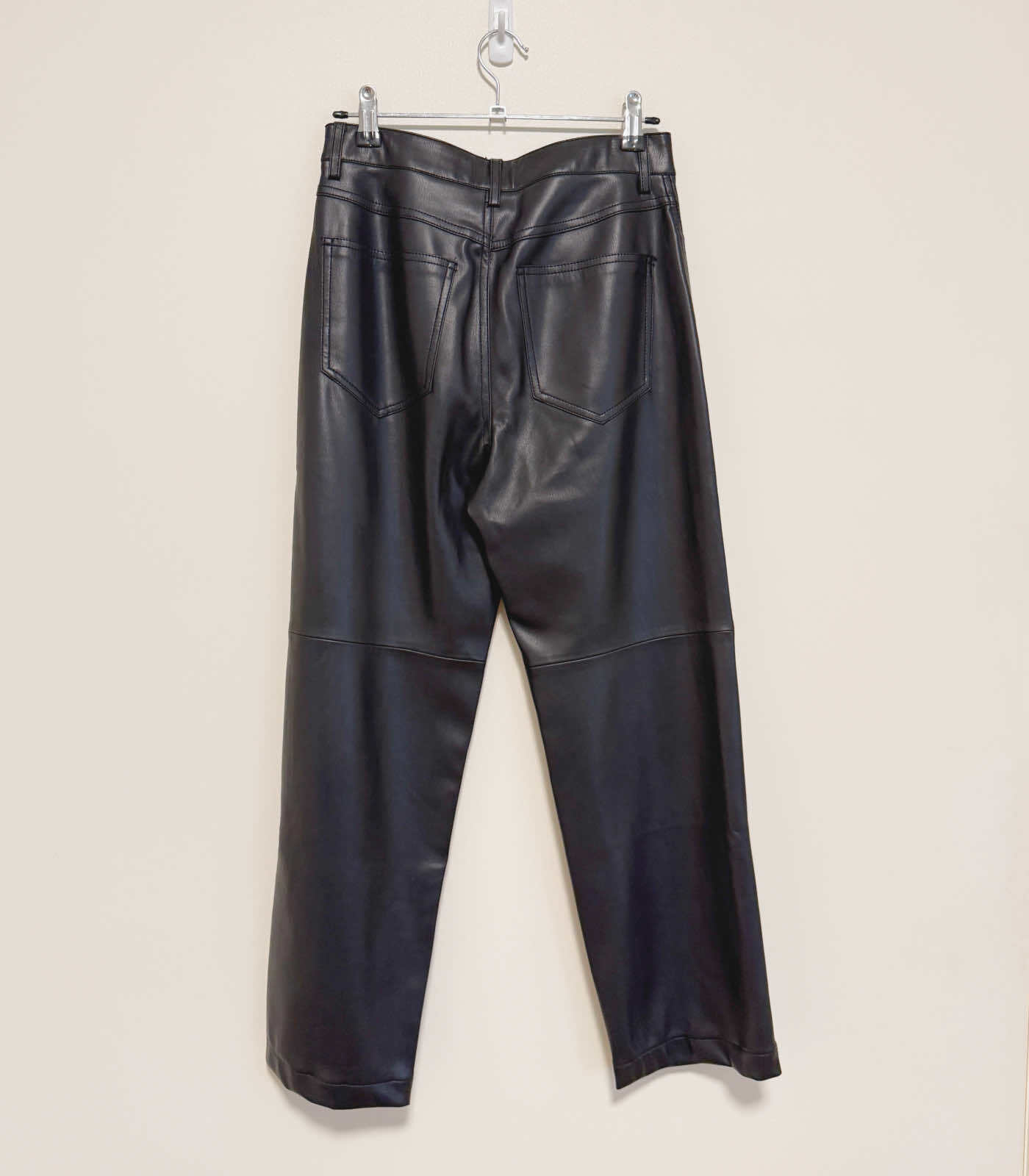 Faux Leather Pants - EU34, Black