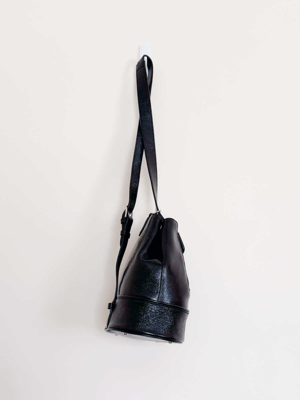 Enamel Leather Mini Shoulder Bag