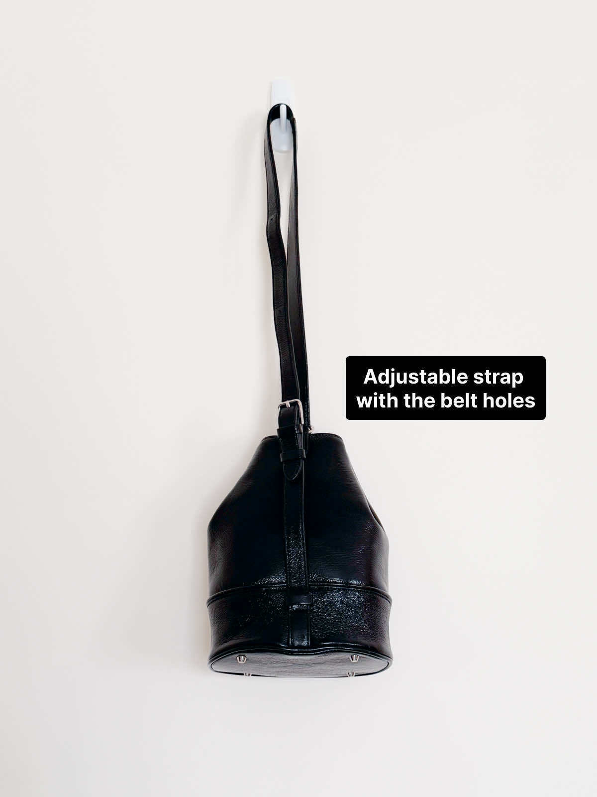 Enamel Leather Mini Shoulder Bag