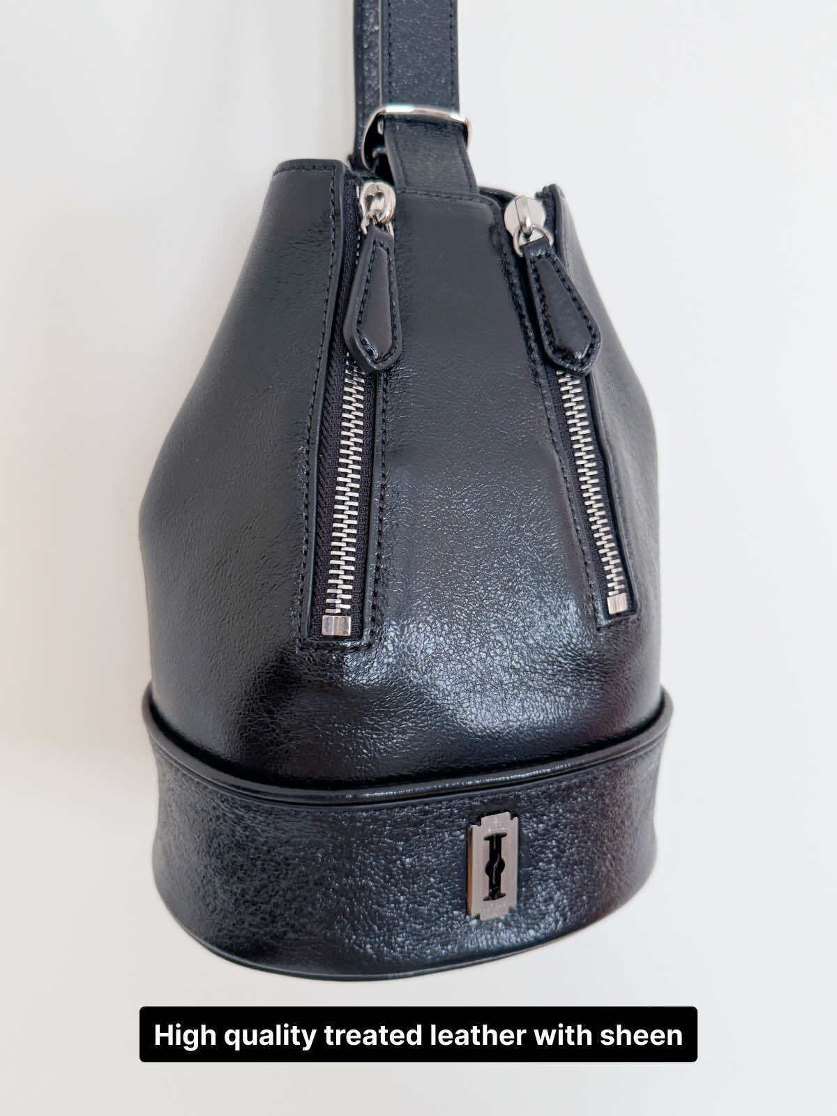 Enamel Leather Mini Shoulder Bag