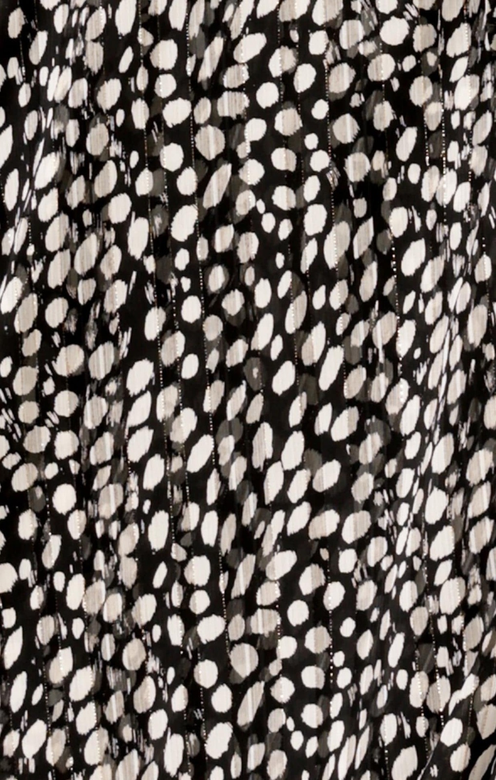 CLOUDLAND WRAP DRESS IN BLACK WHITE SPOT