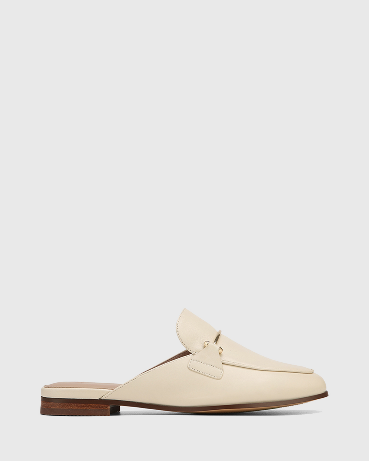 Adelaide Leather Flat Mules