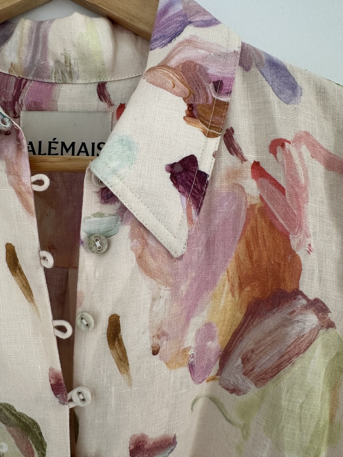 linen shirt dress with tie detail