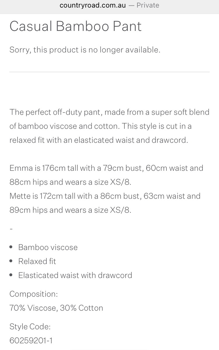  CASUAL BLACK PANT, SIZE 6