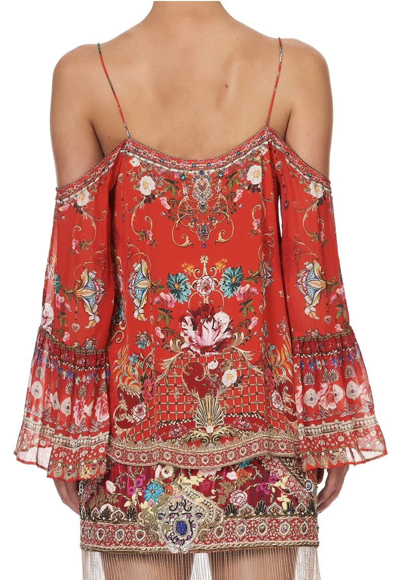  Drop Shoulder Top Cameos Can Can