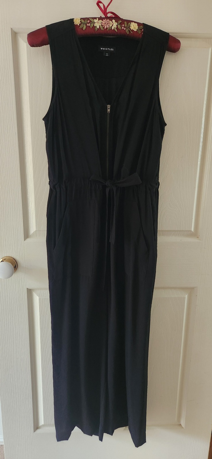 Black Corey Zip Casual Jumpsuit