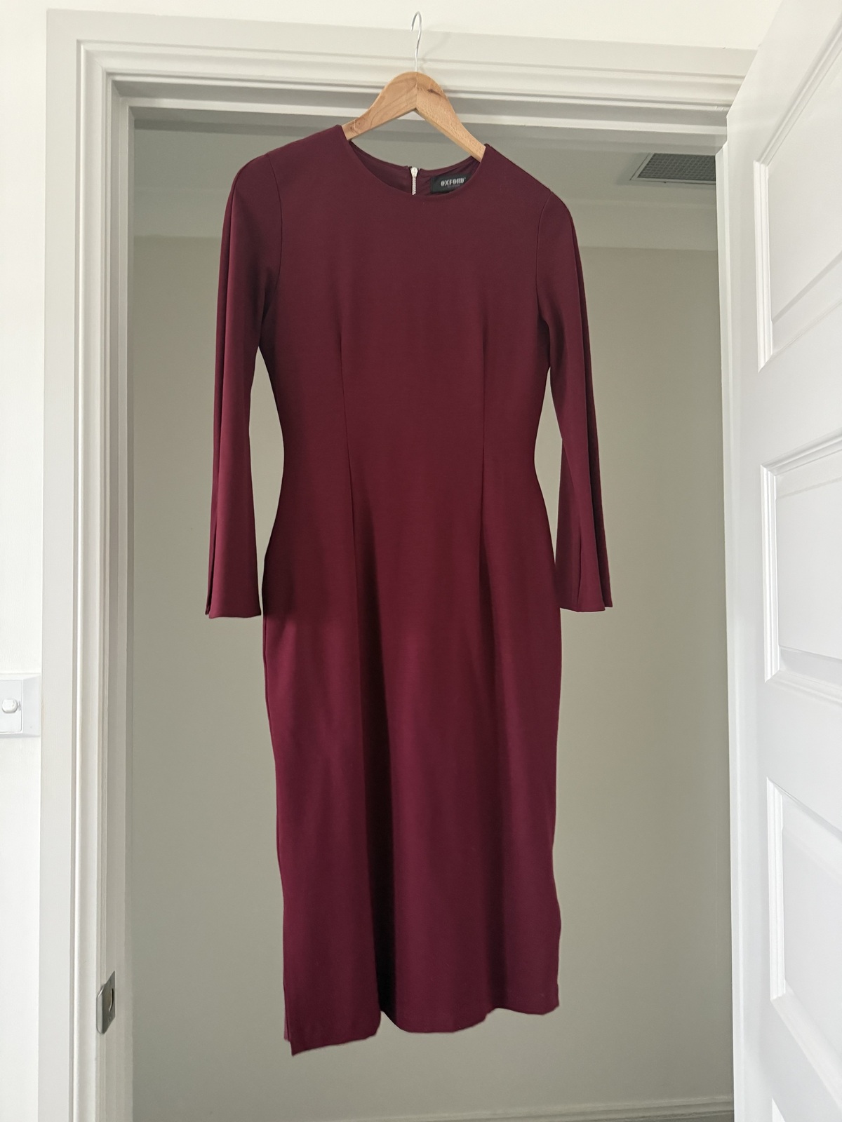 long sleeve midi dress