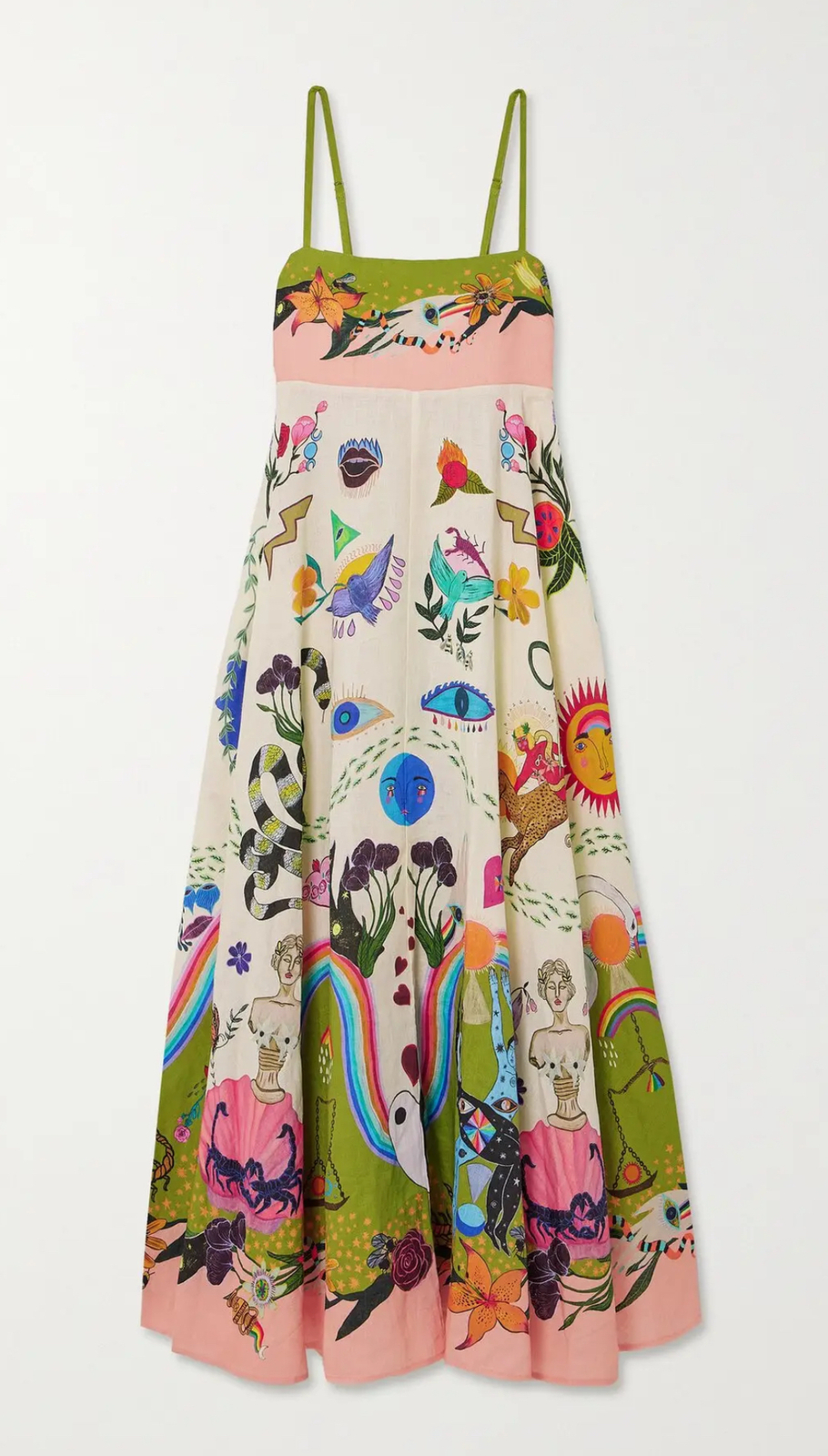  Meagan Boyd linen midi dress (sz 12)